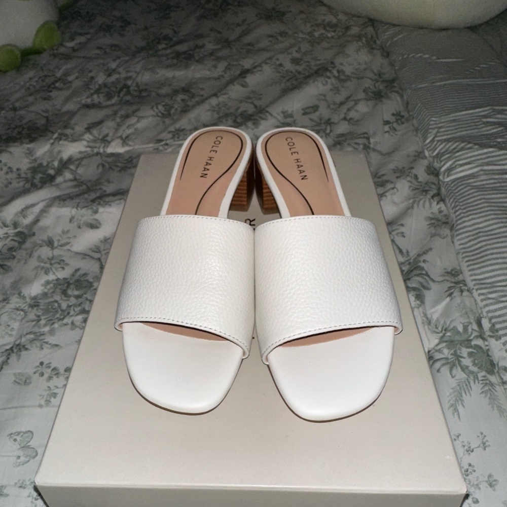 Cole Haan Women's Cream Mules